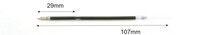 n�pl� X20, 107mm transparentn� - 1,0mm, modr�