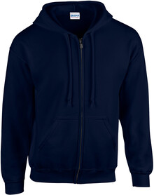 Mikina s kapuc� na zip GI18600, tmav� modr�
