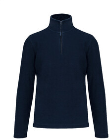 Krtk fleecov bunda na zip KA912, tmav modr