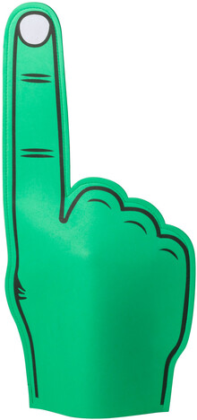 Fand�c� ruka Fanly, zelen�