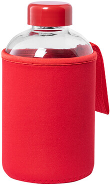 Sklen�n� sportovn� l�hev Tesso, �erven�