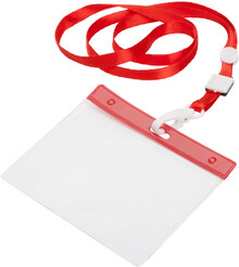 Lanyard Ballek, �erven�, pr�hledn�