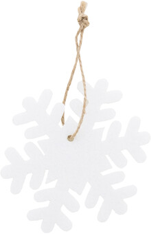 RPET ozdoba na v�no�n� stromek, sn�hov� vlo�ka Joulox, b�l�