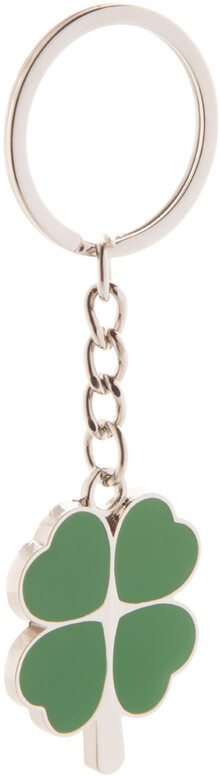 P��v�ek na kl��e Lucky, zelen�, st��brn�