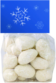 Mandle v b�l� �okol�d� a kokosu 100 g