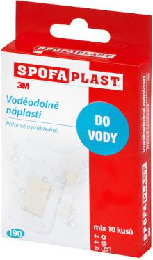 Nplast 3M Spofaplast 190, vododoln, mix 10 ks, rzn rozmry