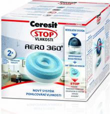 Pohlcova vlhkosti Ceresit, Aero 360, nhradn npl 2x450 g