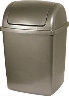 Odpadkov� ko� 28 l, plastov�, hranat�, s v�kem, mix barev