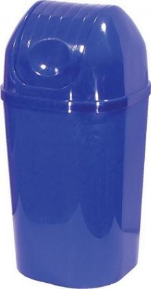 Odpadkov� ko� 50 l, plastov�, s v�kem, hranat�, mix barev