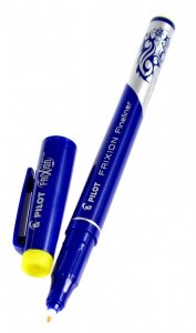 LINER PILOT FriXion Fineliner L, gumovac, lut