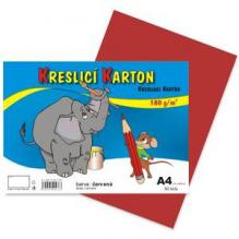 KRESL�C� KARTON A4/180g/50l �erven�