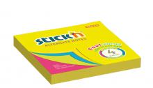 Samolepic� blo�ek Stick'n by Hopax ALTERNATE, 76 x 76 mm, neon mix, 100 l�stk�