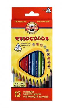 Pastelky Triocolor trojhrann� 12ks