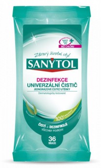 Dezinfek�n� ubrousky Sanytol, eukalyptus, 36 ks