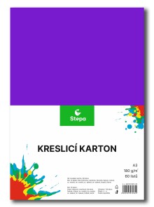 KRESL�C� KARTON A3/180g/60l mix 12 barev