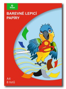 BAREVN� PAP�RY LEP�C� A4, 8 list�, barevn�