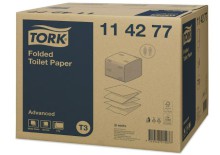 Toaletn� pap�r Tork Advanced 114277, skl�dan�, 2vrstv�, b�l�, syst�m T3