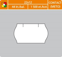 ETIKETY CENOV� CONTACT METO 22x12 b�l�