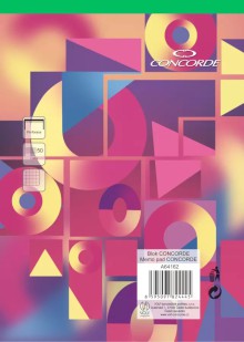 Pozn�mkov� blok CONCORDE A4 �tvere�ek, 50 list�