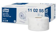 Toaletn� pap�r Tork mini Jumbo 110255,  extra jemn�, 3vrstv�, 12 ks, syst�m T2