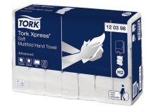 Pap�rov� ru�n�k Tork Xpress Multifold 120398, b�l�, 2vrstv�, syst�m H2