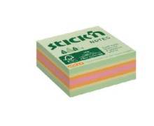 Samolepic� blo�ek kostka Stick'n by Hopax FSC, 51 x 51 mm, lesn� mix, 240 l�stk�