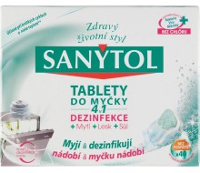 Tablety do my�ky Sanytol, 40 ks