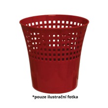 Odpadkov� ko� 12 l, plastov� s perforac�, hn�d�