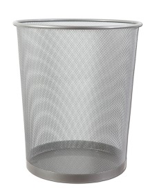 Dr�t�n� odpadkov� ko� 16 l, st��brn�