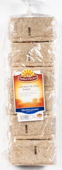 K�ehk� pl�tky Dobr� pe�ivo, grahamov�, 6 x 65g