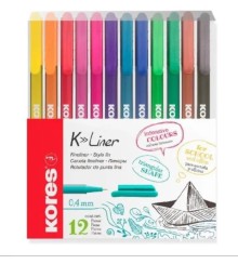 LINER KORES K 0,4 mm, sada 12 ks