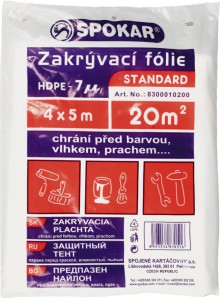 Zakr�vac� f�lie na malov�n� Spokar Standard, 7 �, 4 � 5 m