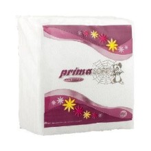 Ubrousky Prima Soft, 1vrstv�, 33 x 33 cm, b�l�, 100 ks
