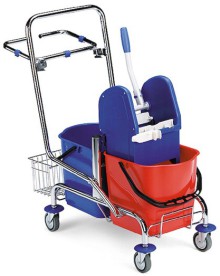 �klidov� voz�k Filmop 8017, 2 v�dra, 2 x 15 l, ko��k, dr��k na pytle