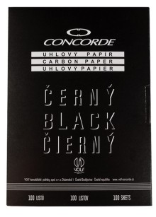 Uhlov� pap�r �ern� CONCORDE /100 list�/ A4