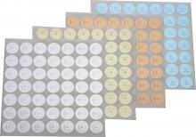 BEZPE�NOSTN� HOLOGRAM kulat� st��brn� 20mm pr. �ern� ��slov�n�