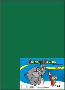 KRESL�C� KARTON A2/180g/10l, zelen�