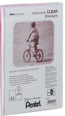 Katalogov� kniha Pentel Clear A4, 20 kapes, �ir�