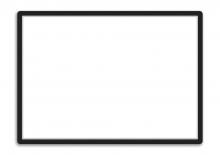 Magneto samolepic� r�me�ek  A1, �ern� - 1 ks