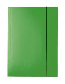 Desky - mapa 253 Esselte A4, s gumi�kou, zelen�