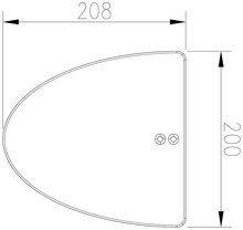 P�leliptick� patka kolizn�<br>TPA P 3<br>20 x 20,8 cm